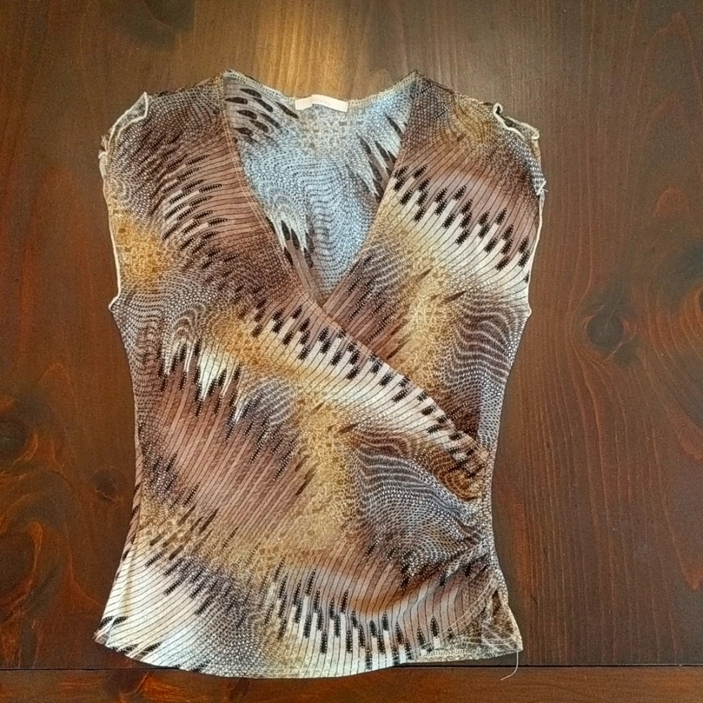 Forever 21, Size: M, Brown/Tan Animal print shirt